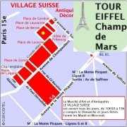 Quartier Art Antiquits Tour Eiffel, village suisse, antiquits, antiquaires,