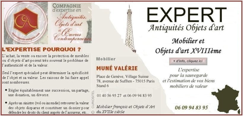 Expert XVIIIe, mobilier xviiie, objets d'art xviiie, expertise france entire