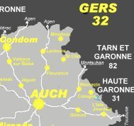 Carte du Gers, Maps Gers, carte Gers, gers, 32,