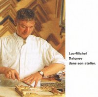 encadreur, Luc Michel dans son atelier