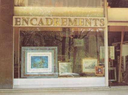 magasin d'encadrement d'art de Luc Michel, paris 4