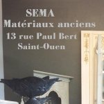 Matriaux anciens, boutique de Sema, 13 rue Paul Bert,  Paris Saint Ouen les Puces, 