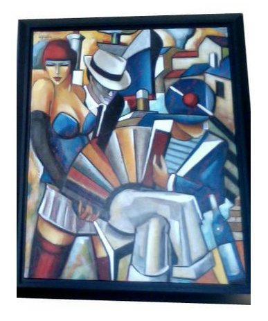 tableau art deco, tableau art dco, art deco painting,